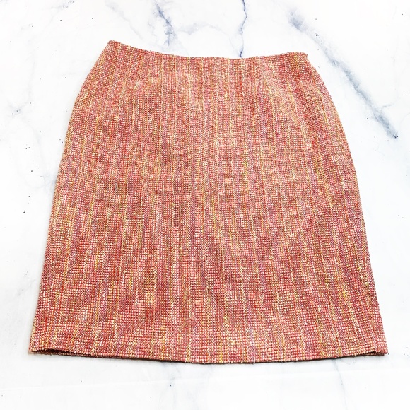 Cynthia Cynthia Steffe Pink Tweed Pencil Skirt - Picture 1 of 8